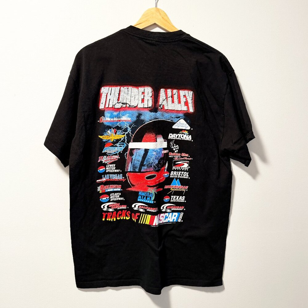 NASCAR Thunder Alley Tracks Graphic Tee L Vintage 2000